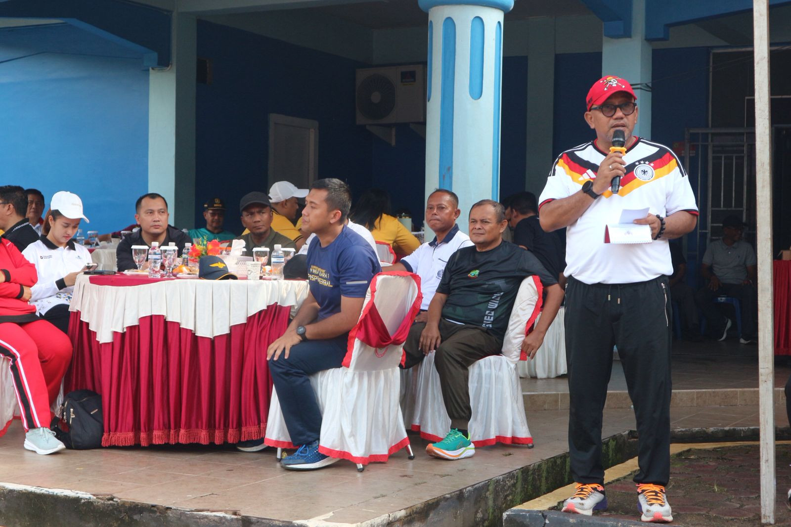 Wujud Sinergi Nyata, Dandenpom Lanal Bintan Hadiri Peringatan May Day 2026 di Tanjungpinang
