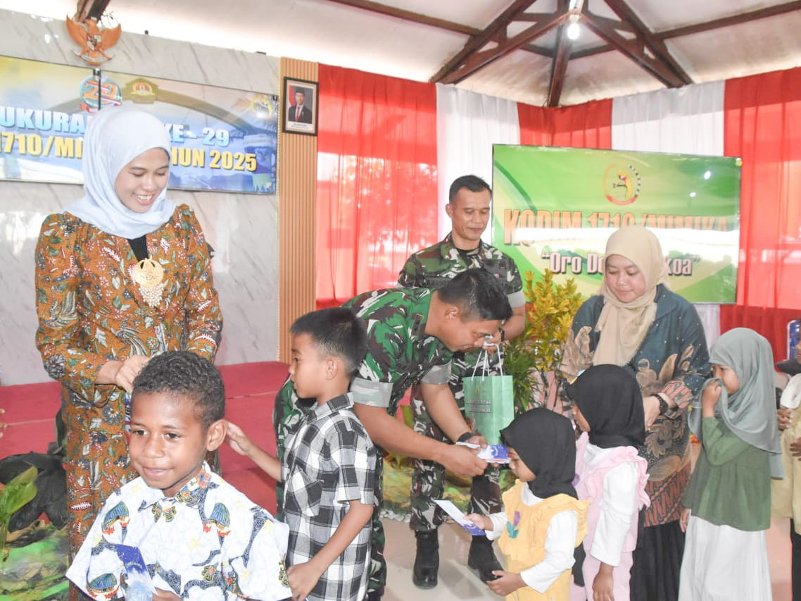 Rayakan HUT ke-29, Kodim 1710/Mimika Gelar Syukuran Sederhana