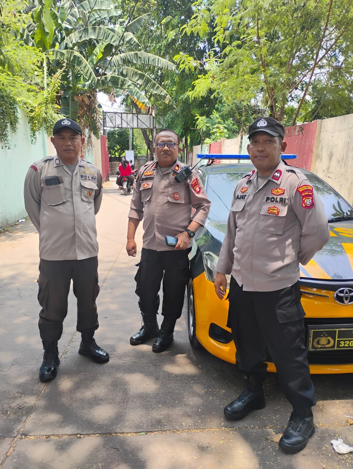 Personil Polsek Medansatria Melaksanakan Patroli Mobile Wilayah Titik Rawan Kejahatan