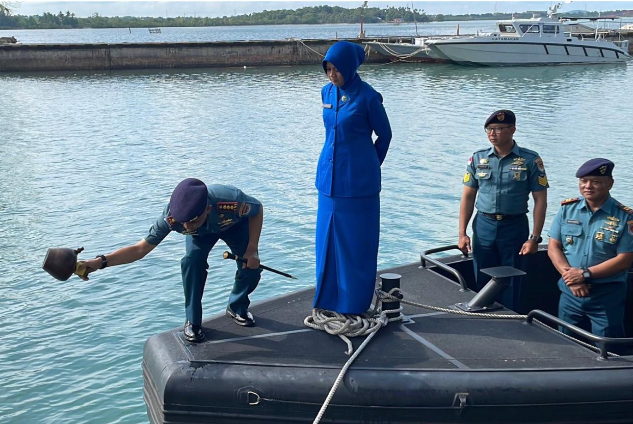 Gelar Kesiapsiagaan Maritim, Lanal Bintan Sambut Kedatangan Parkamla Berakit