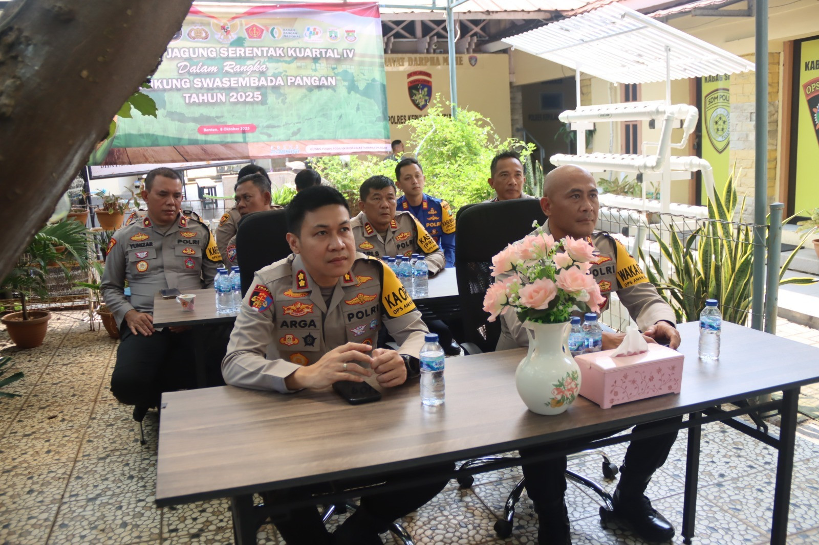 Polres Kepulauan Seribu Dukung Swasembada Pangan, Kapolres AKBP Argadija Putra Ikuti Zoom Meeting Penanaman Jagung Serentak Kuartal IV