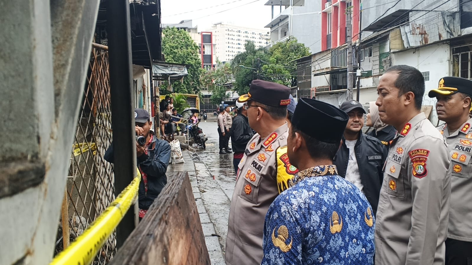Kapolres Metro Jakarta Utara Tinjau Lokasi Kebakaran di Penjaringan, Lima Orang Meninggal Dunia