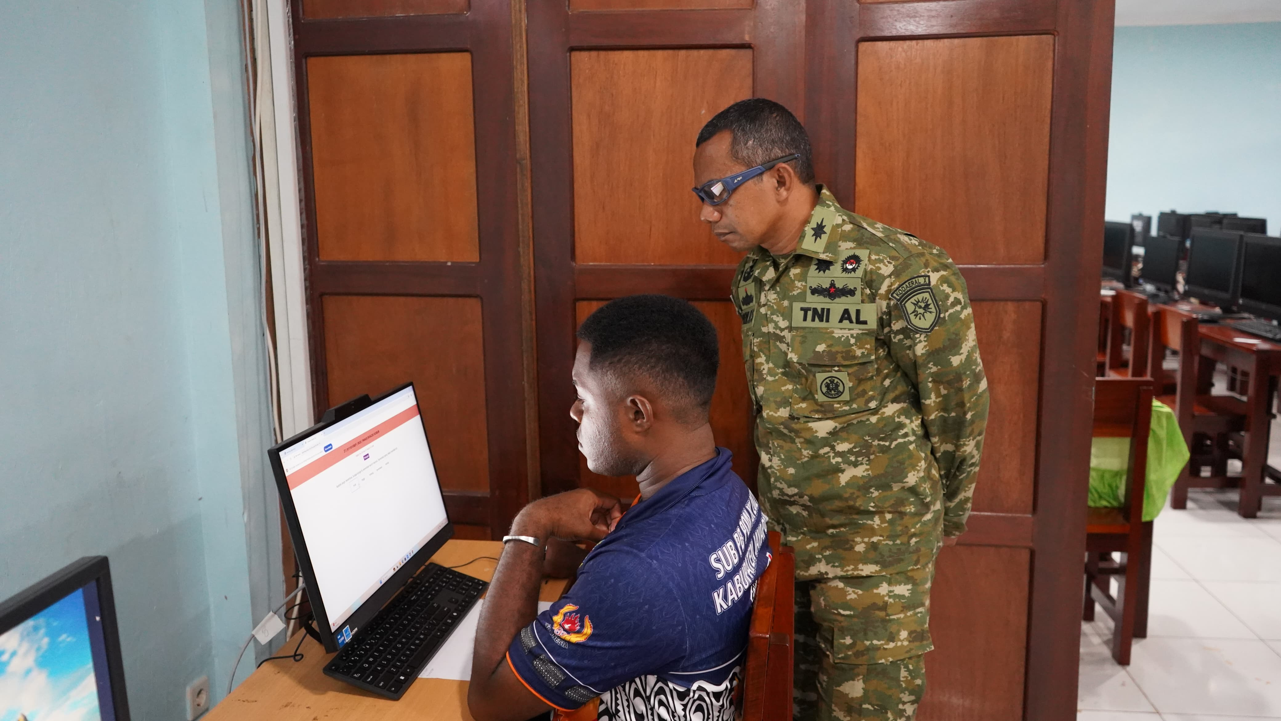 Tempa Karakter, Bangun Jiwa Pemimpin Muda, Kodaeral X Laksanakan Pemeriksaan Rikpsi Korp Kadet Republik Indonesia di Jayapura