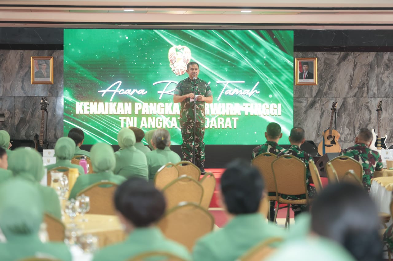 Kasad Terima Laporan Korps, 65 Pati TNI AD Naik Pangkat