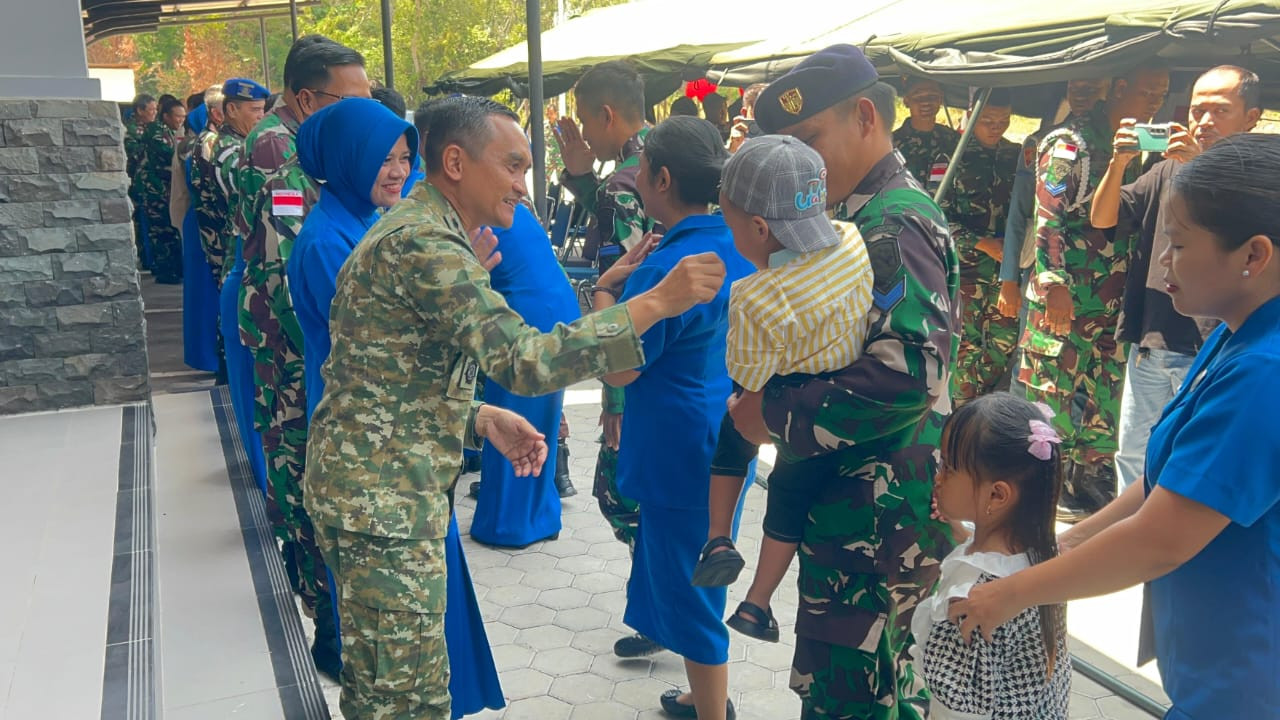 Prajurit dan Media Bersatu, Danlanal Bintan Pimpin Halal Bihalal di Mako Lanal Bintan