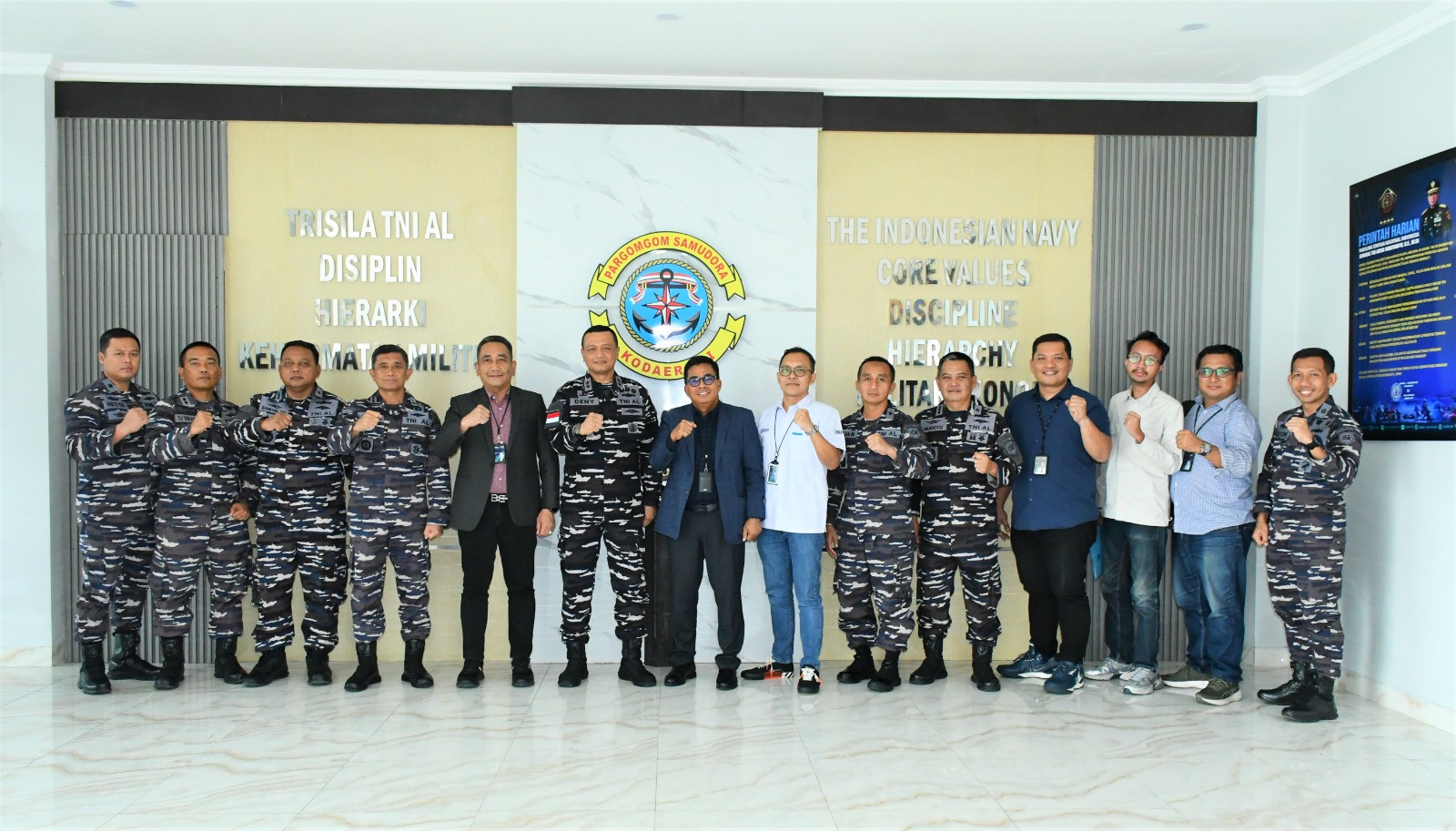 Komandan Kodaeral I Sambut Kunjungan Audiensi Regional CEO BRI Region I Medan