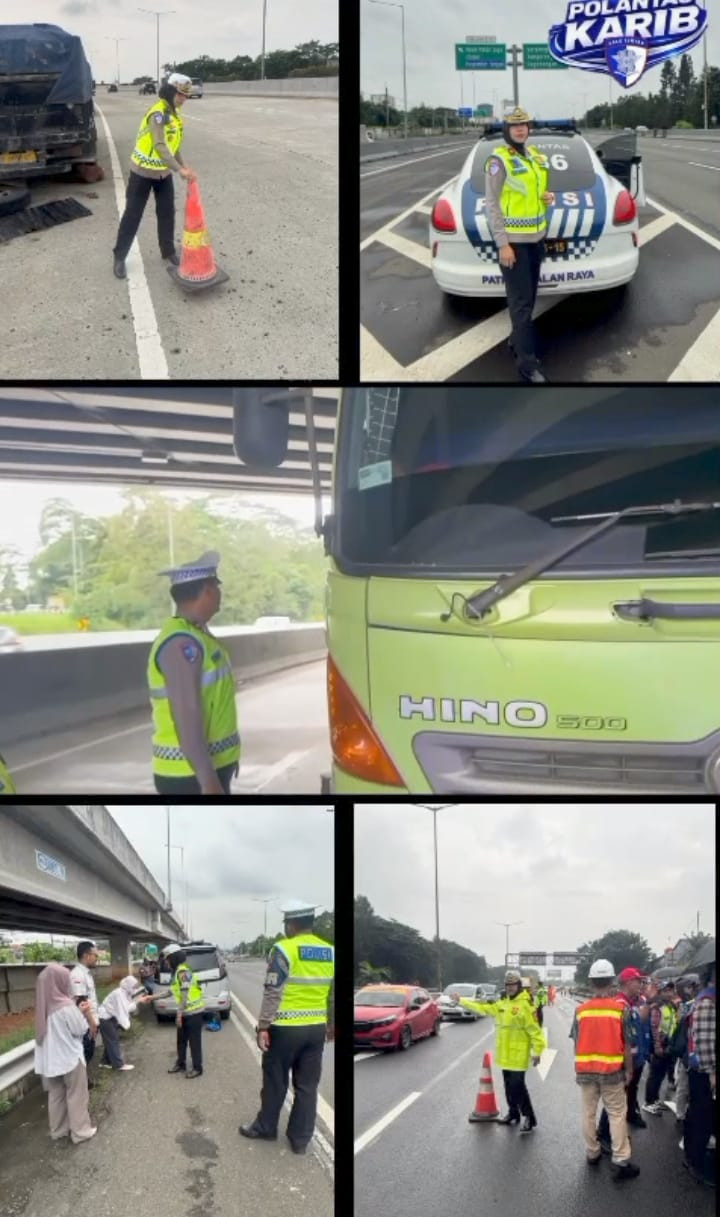 Kompol Darmawati Ajak Pengguna Tol Jakarta-Tangerang Disiplin Berlalu Lintas