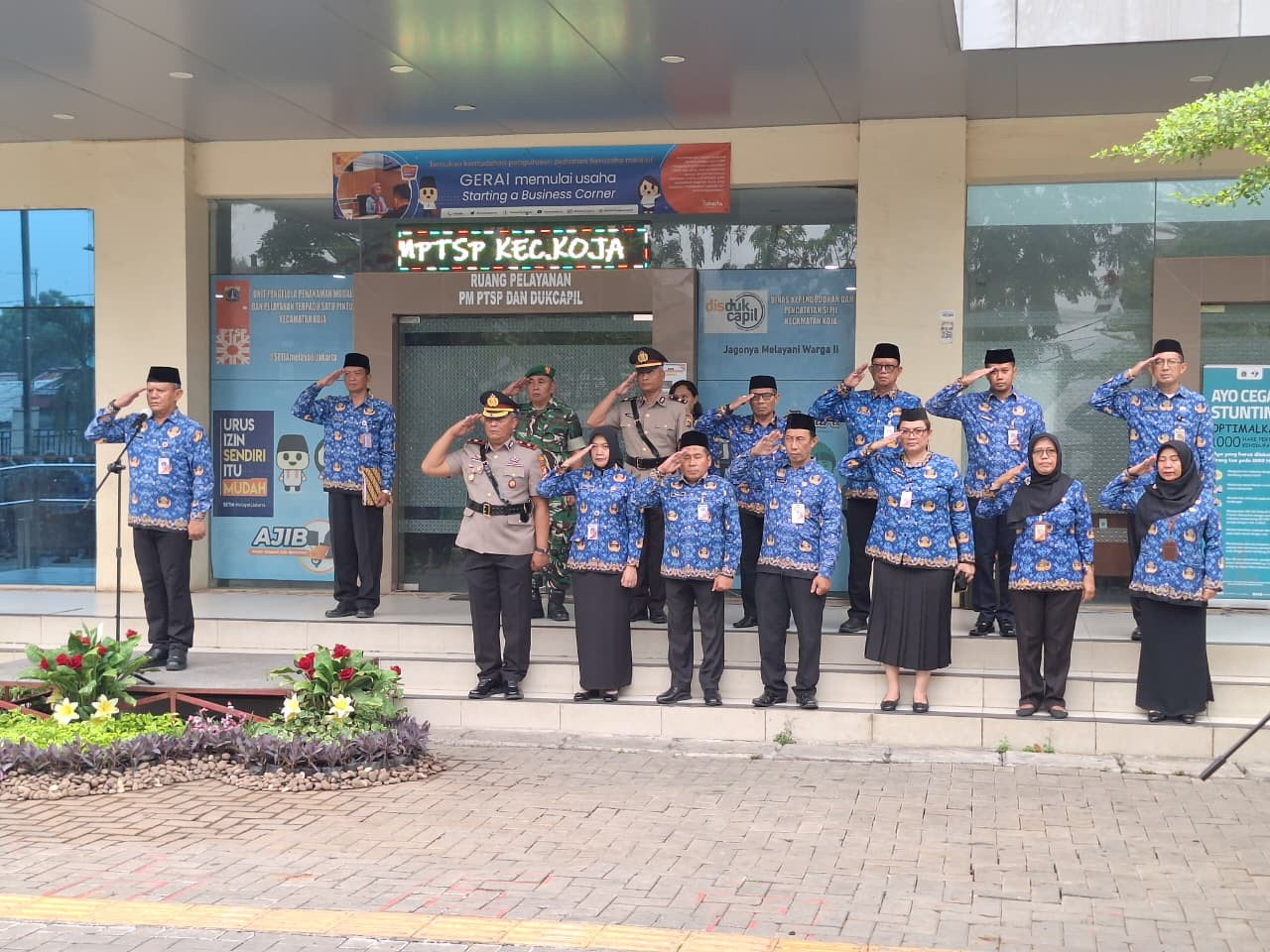 Kapolsek Koja Hadiri Upacara Peringatan 80 Tahun Rapat Raksasa Ikada Digelar di Kecamatan Koja