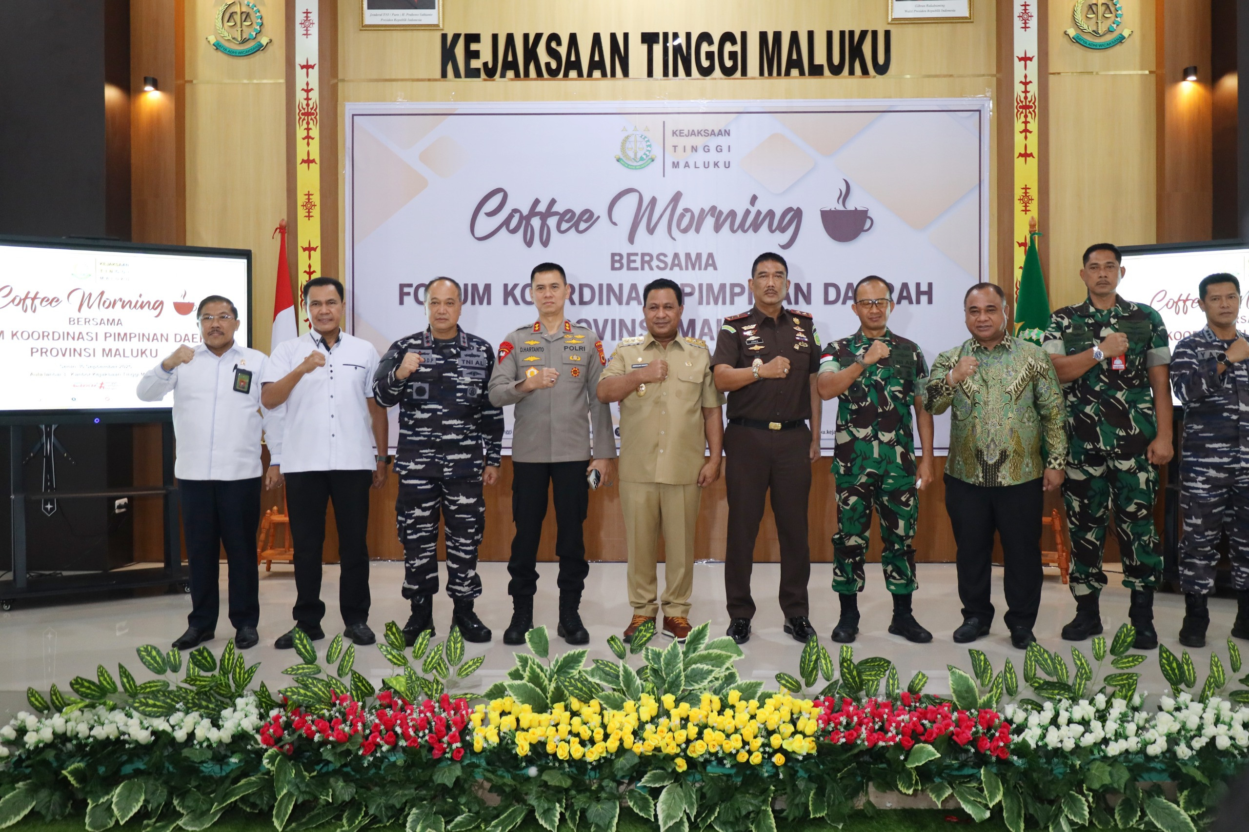 Laksda Djodi Hadiri Acara Coffee Morning Kejaksaan Tinggi Maluku