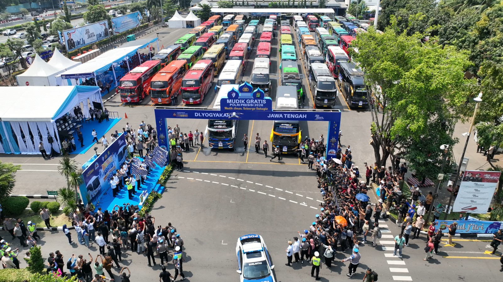 Polri Gelar Mudik Gratis Presisi 2026, 4.009 Pemudik Siap Diberangkatkan