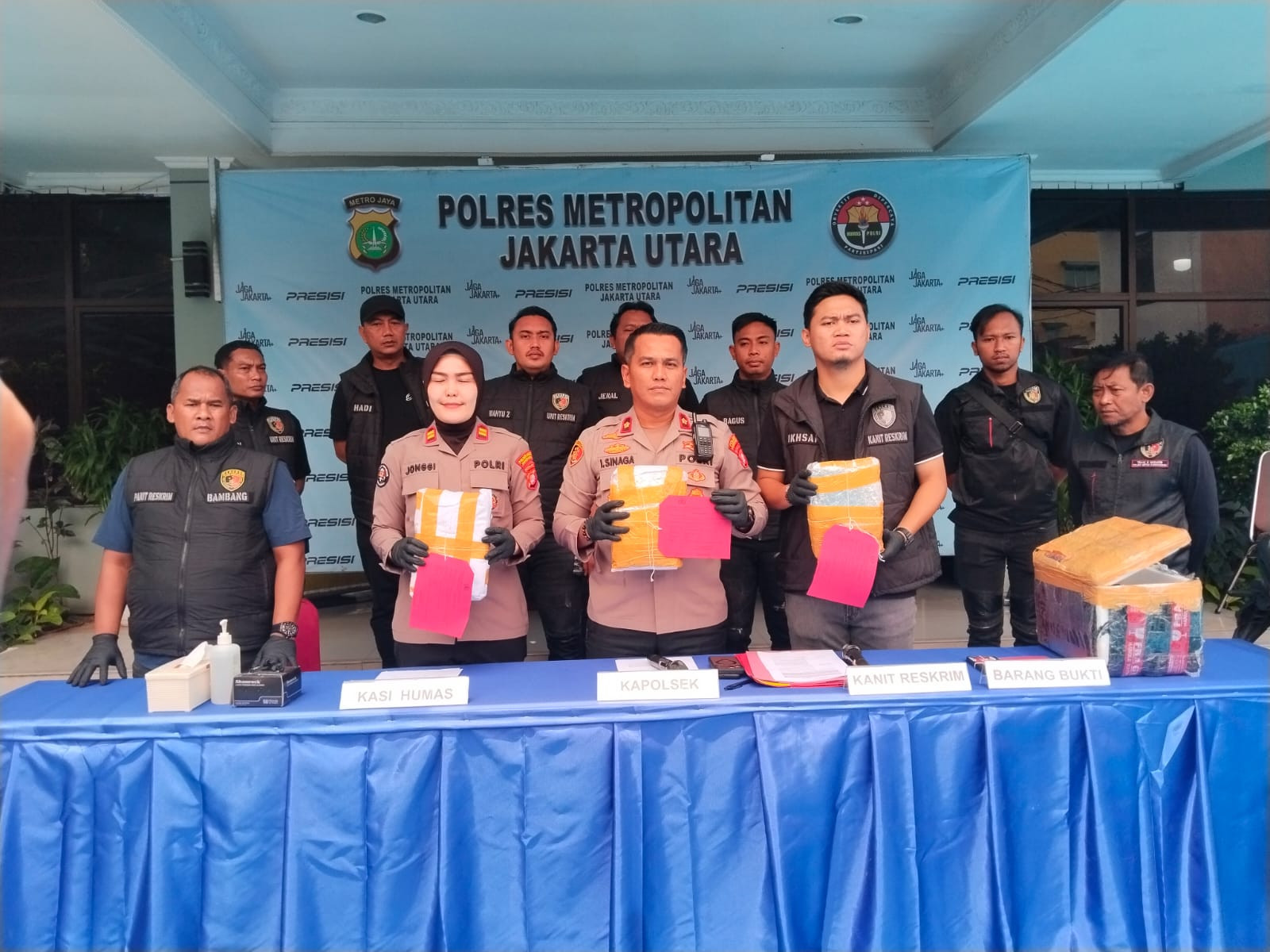Polsek Pademangan Berhasil Ungkap Kasus Peredaran Ganja, Sita Lebih dari 3 Kilogram Barang Bukti