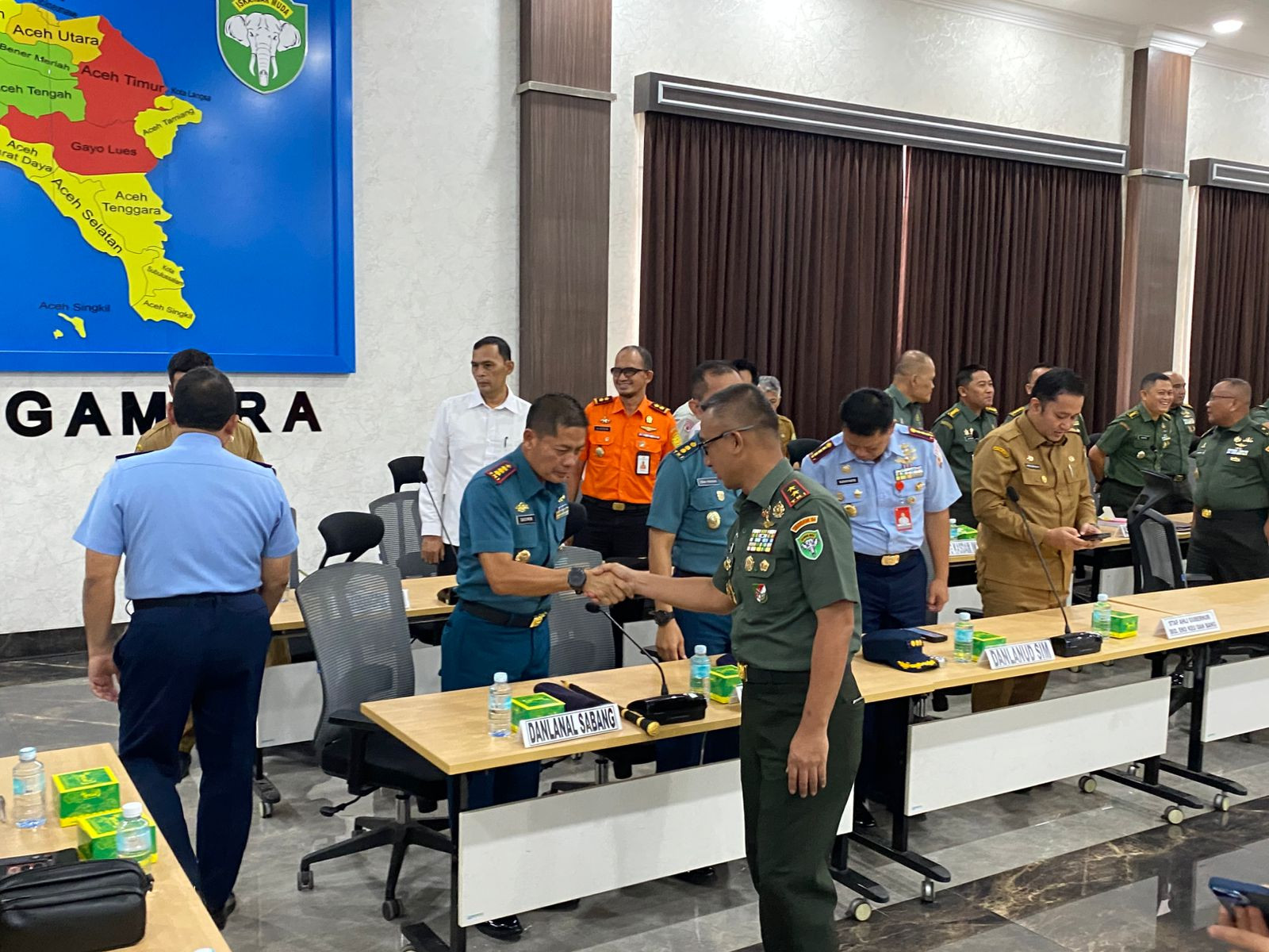 Danlanal Sabang Hadiri Pembukaan Latihan Penyusunan Rentinkon Kotama Operasi TNI Pasis Sesko TNI Tahun 2025