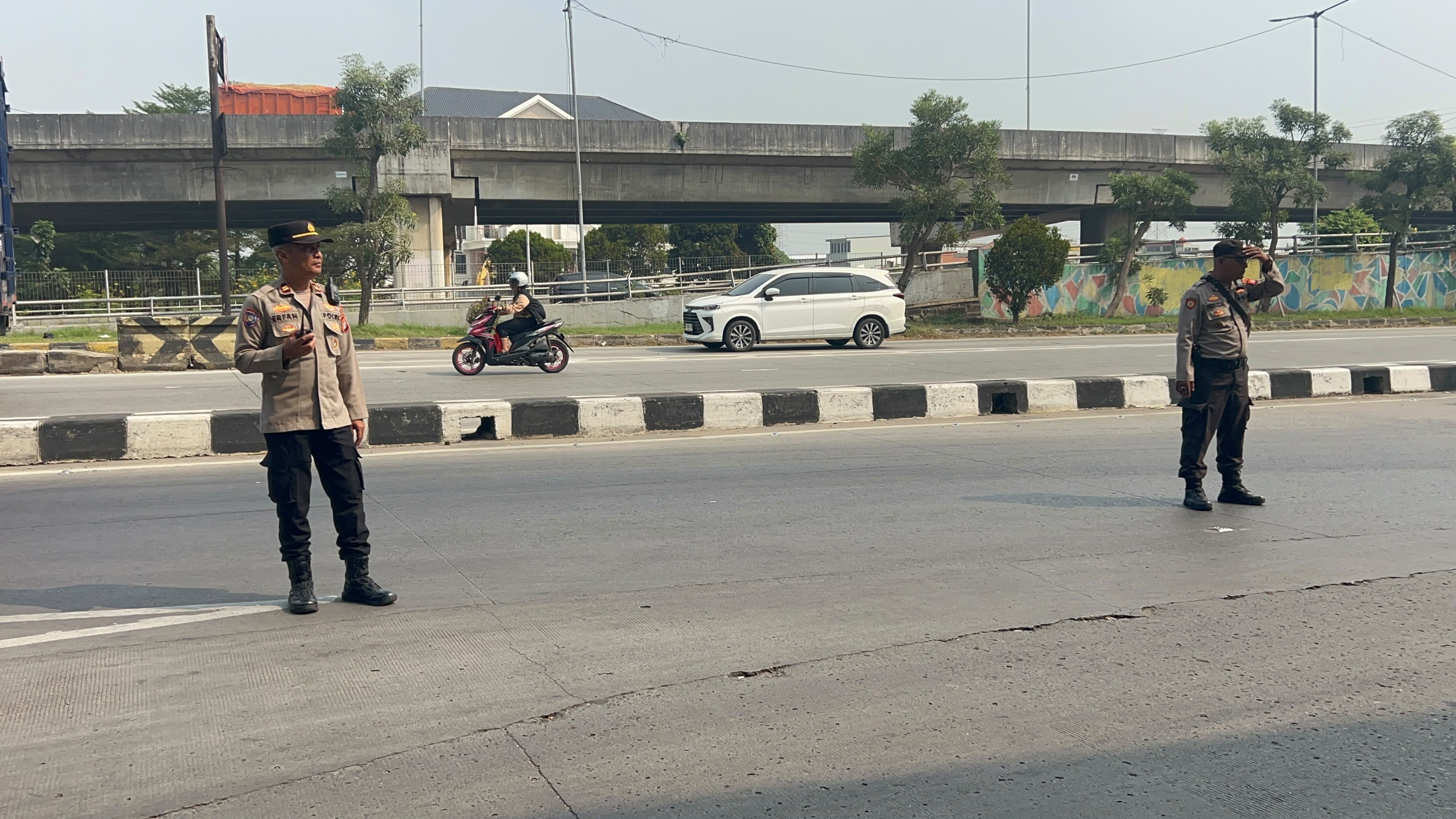 Jaga Jakarta dan Jaga Warga, Polsek Koja Perketat Pengawasan Pergerakan Massa ke Jakarta Pusat