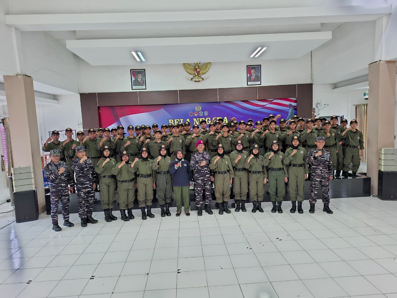 TNI AL Gelar Sosialisasi Bela Negara Kepada Taruna/Taruni Akademi Maritim Nusantara Banjarmasin