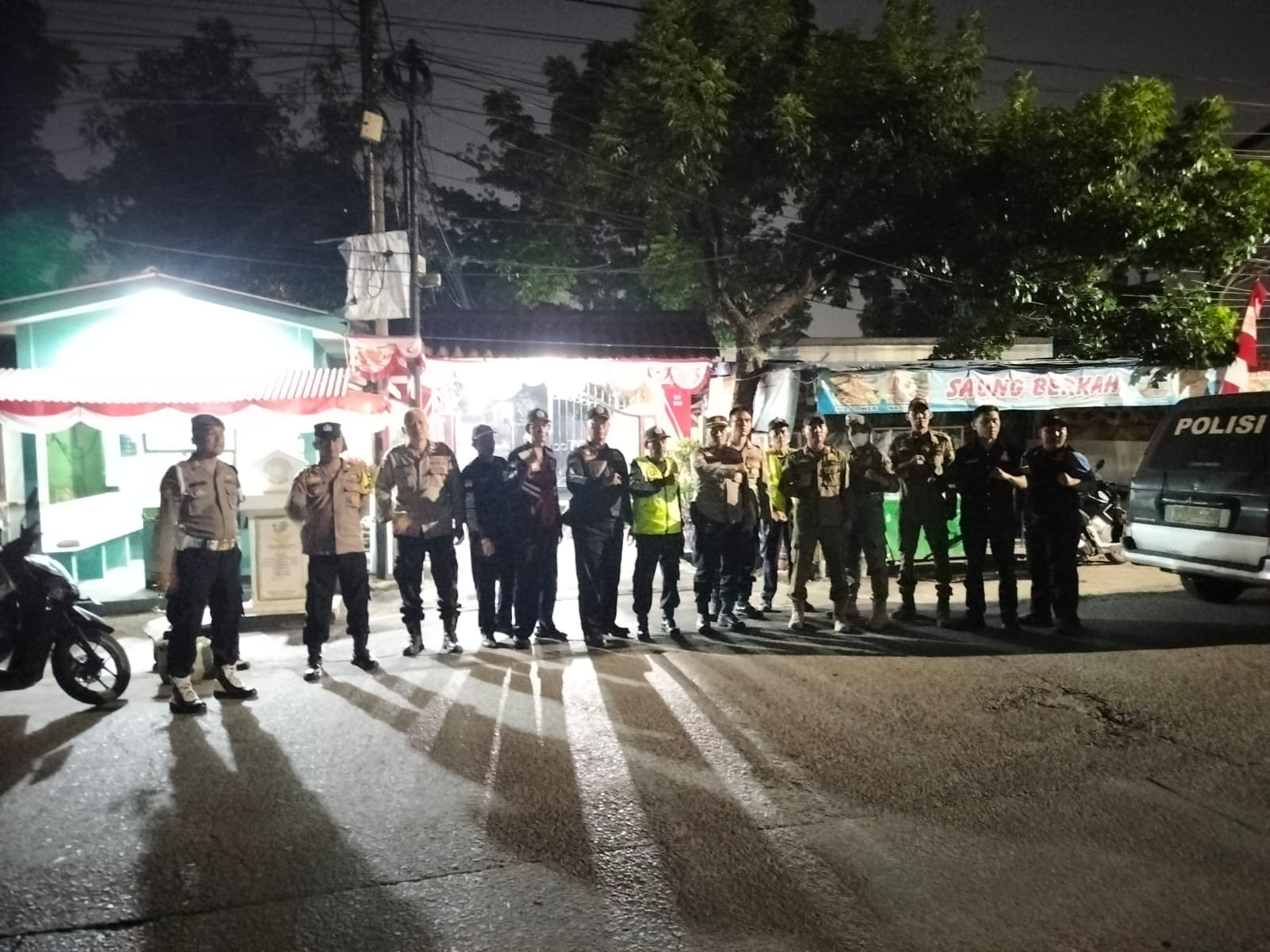 Polsek Medansatria Gelar Patroli Malam dan Razia untuk Antisipasi Gangguan Keamanan