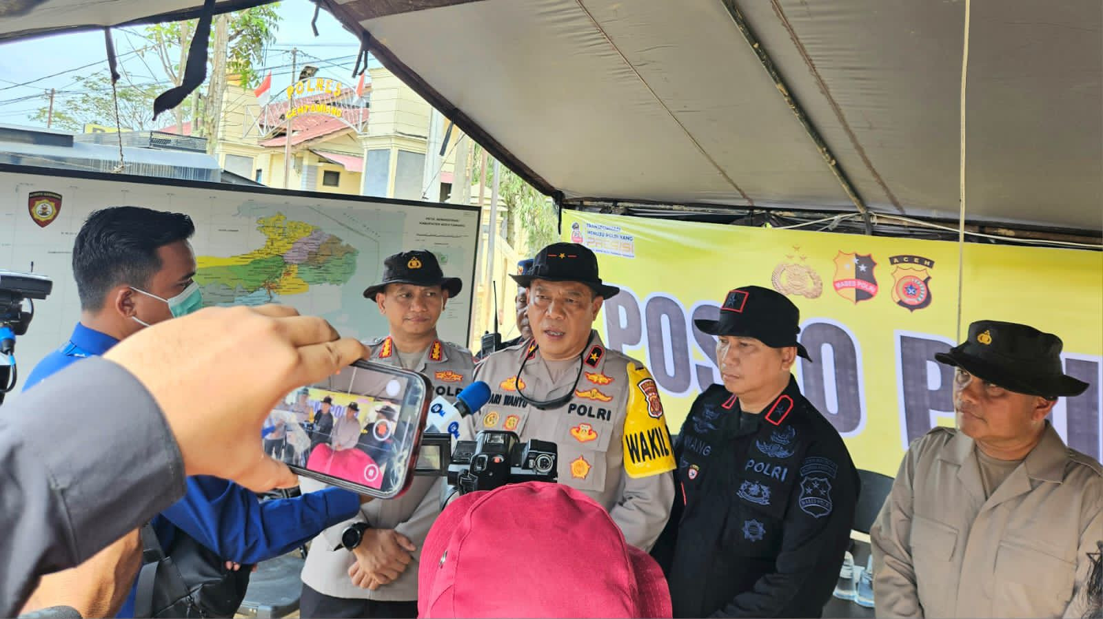 Pelayanan Polres Aceh Tamiang Tetap Berjalan di Posko Tanggap Darurat