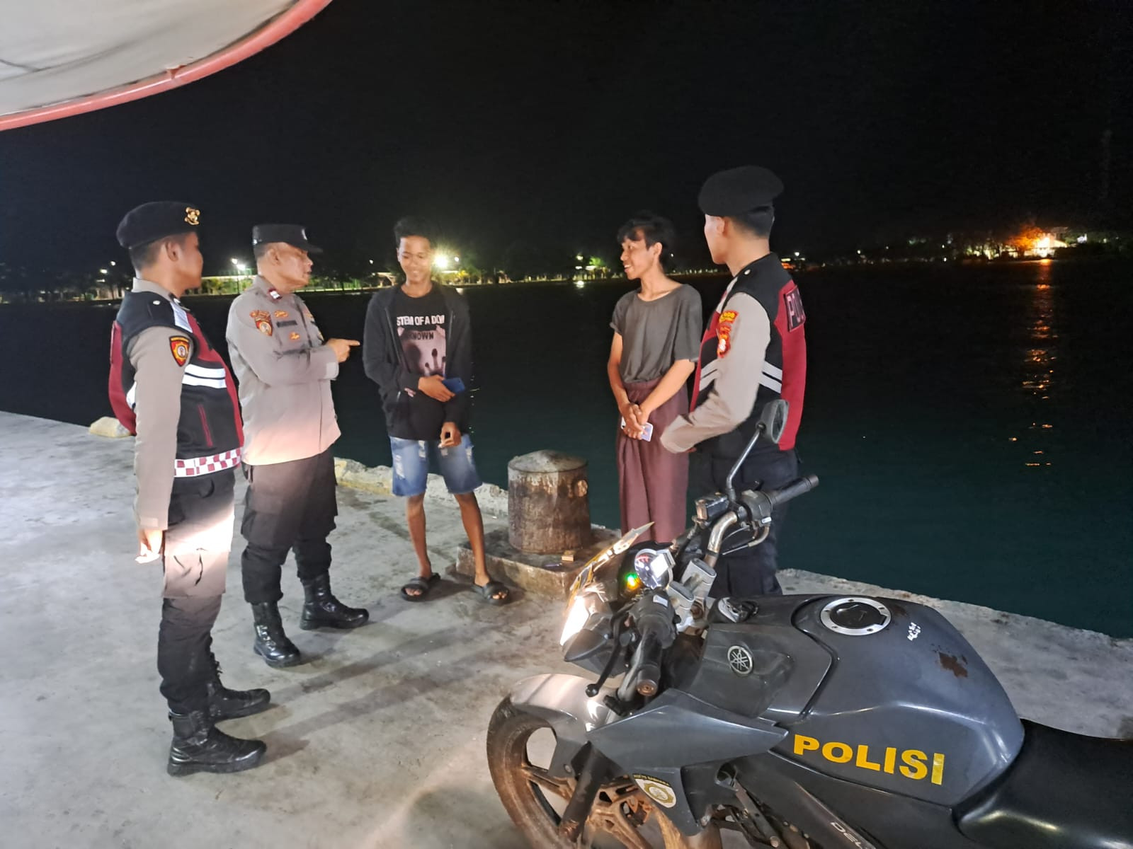 Polsek Kepulauan Seribu Utara Gelar Patroli Malam Perintis Presisi, Cegah Gangguan Kamtibmas