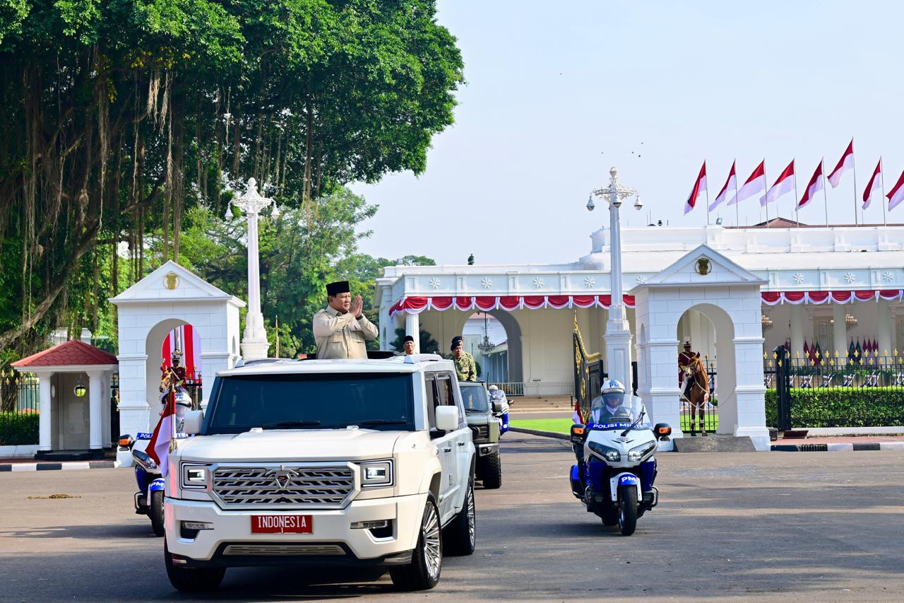 Panglima TNI Dampingi Presiden Prabowo Pimpin Upacara HUT ke-80 TNI di Monas
