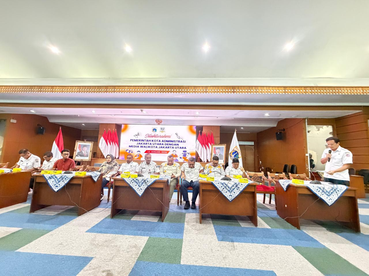 Silaturahmi dengan Media, Pemkot Jakut Perkenalkan Pejabat Kasudin Baru