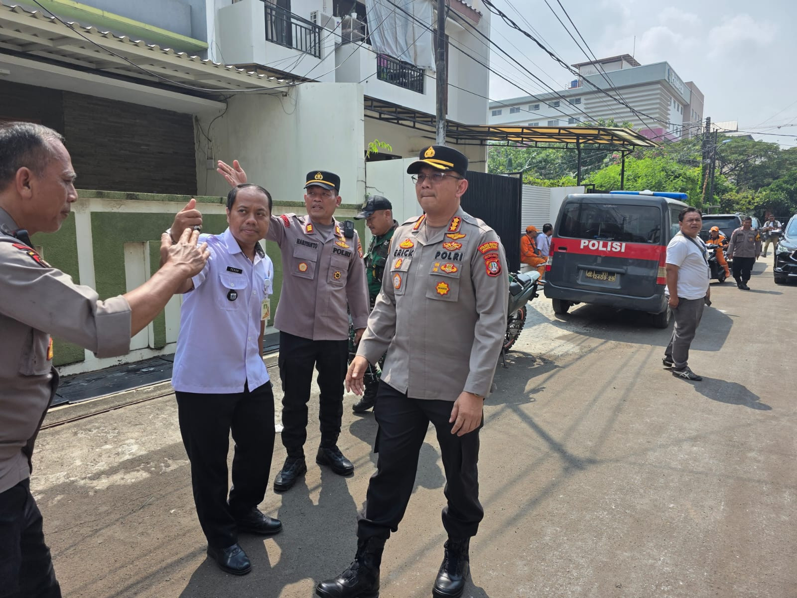 Kapolres Metro Jakarta Utara Tinjau Lokasi Kebakaran Maut di Sunter, Empat Orang Meninggal Dunia