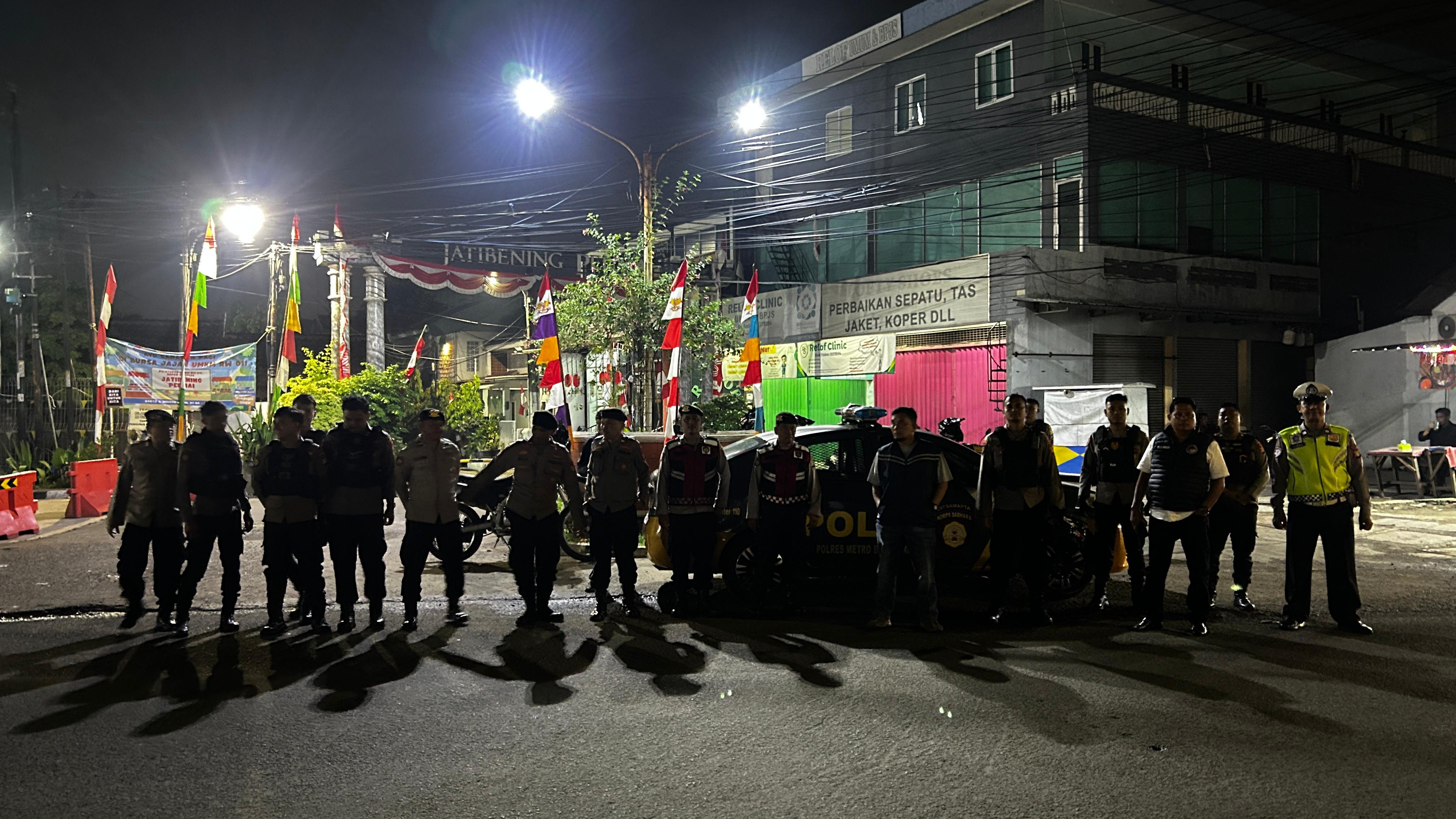 Cegah Kejahatan Jalanan, Tim Perintis Presisi Gencarkan Patroli Malam di Bekasi