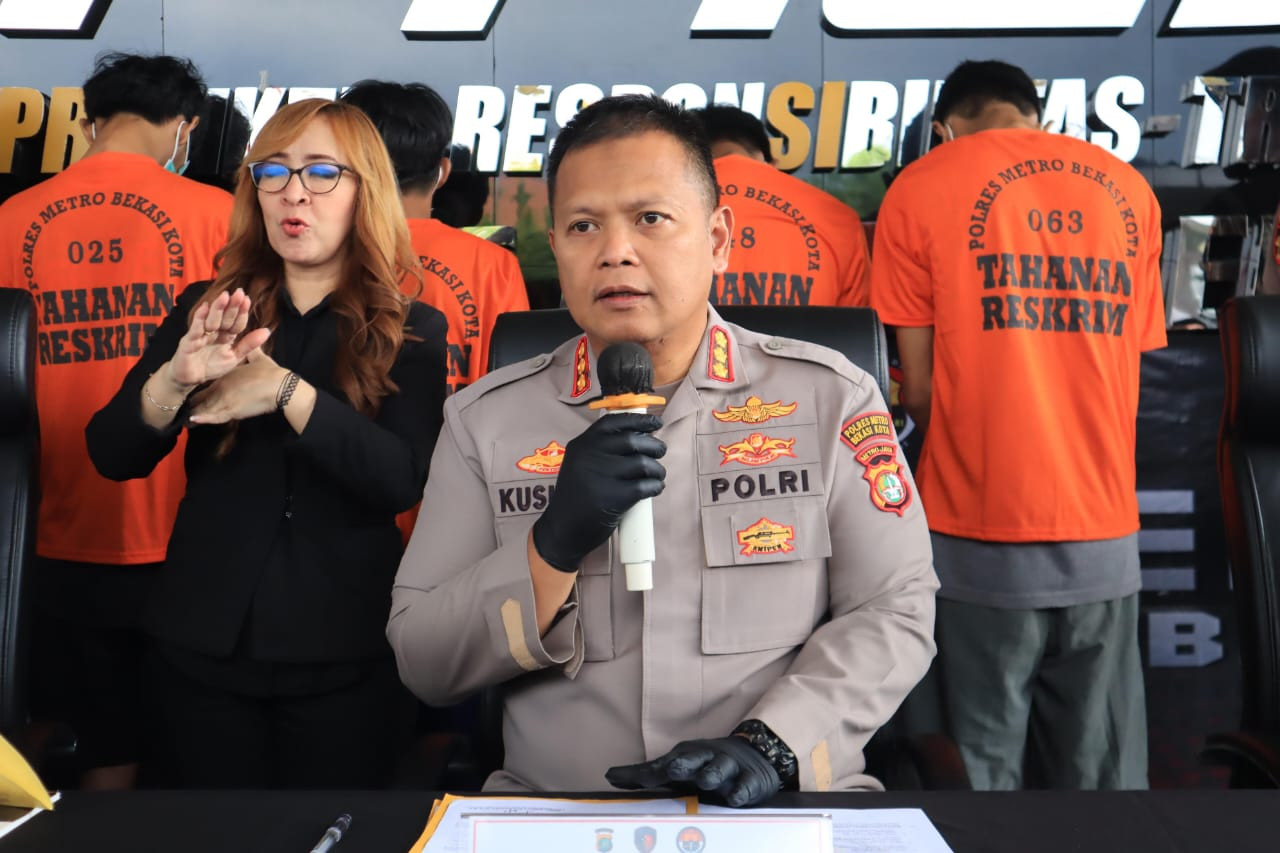 Polres Metro Bekasi Kota Ungkap Kasus Tawuran Antar Geng, Satu Pemuda Tewas