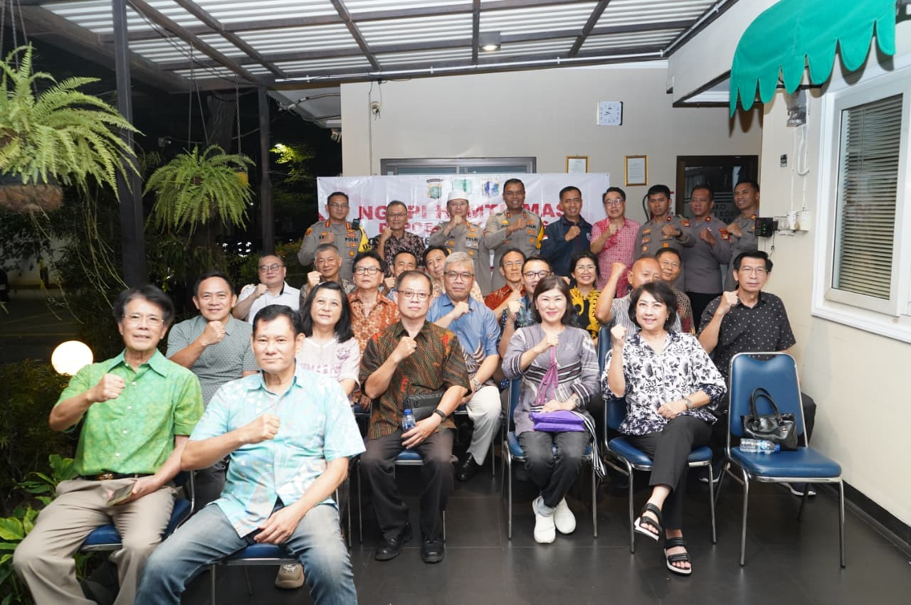 Ngopi Kamtibmas, Polres Metro Jakarta Utara Ajak Warga Kelapa Gading Aktif Jaga Lingkungan