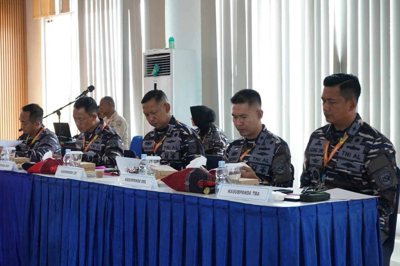 Wujudkan Generasi Baru TNI AL Yang Unggul, Profesional, dan Berkarakter, Danlanal Dumai Hadiri Sidang Pantukhirda Caba dan Cata PK TNI AL Panda Kodaeral I