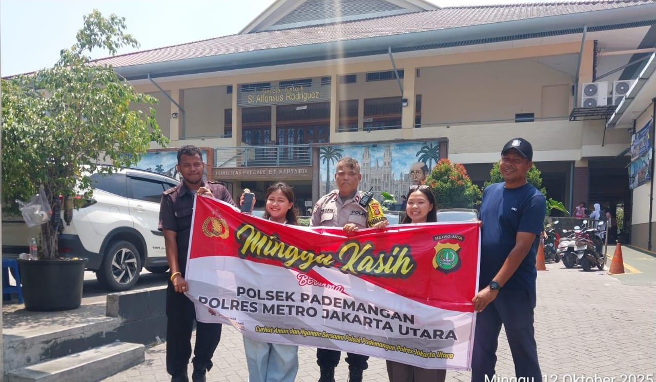 Polsek Pademangan Ajak Warga Jaga Ketertiban Melalui Program Minggu Kasih
