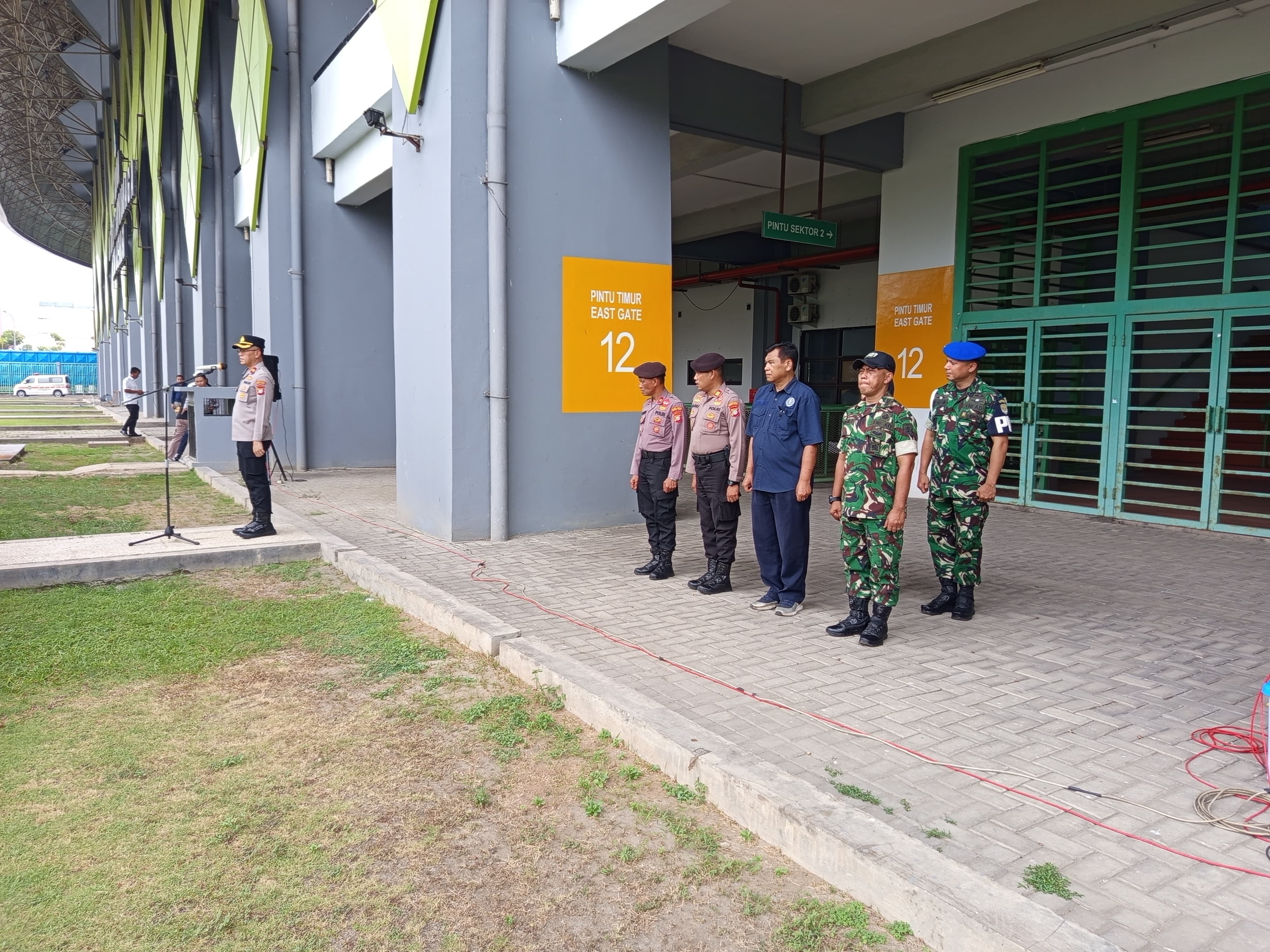 Ciptakan Rasa Aman, Polres Metro Bekasi Kota Gelar Apel Pengamanan Laga Bekasi City vs Sumatera Selatan