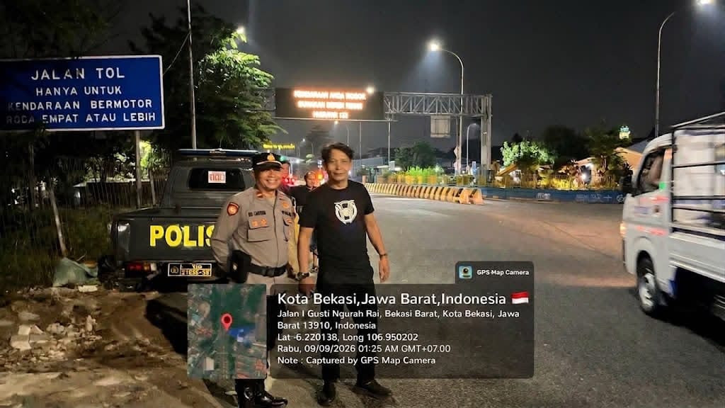 Jaga Jakarta On The Spot, Polsek Bekasi Barat Gelar Razia Stasioner dan Patroli Antisipasi Kejahatan Jalanan dan Tawuran