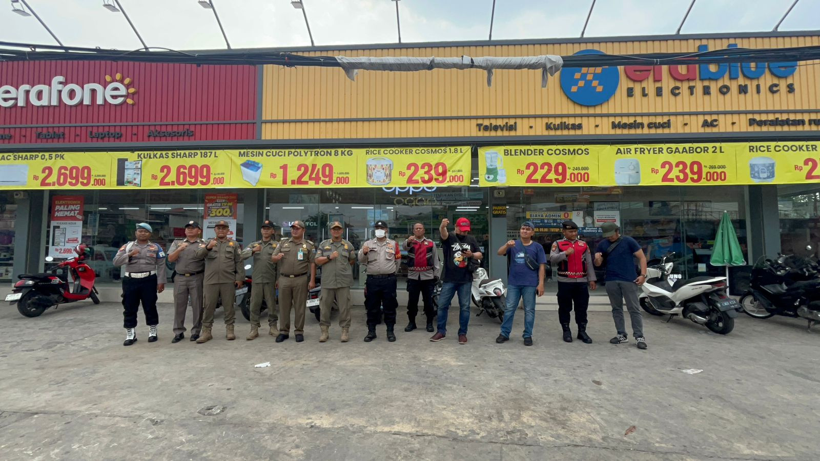 Polsek Koja Gelar Patroli KRYD, Jaga Keamanan Sentra Ekonomi