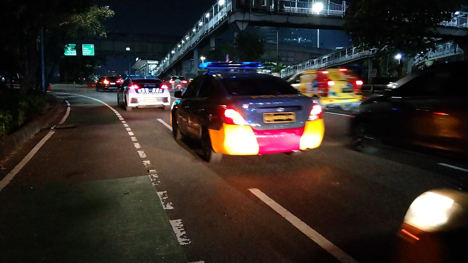 Jaga Jakarta Tetap Kondusif, Polda Metro Jaya gelar Patroli Malam