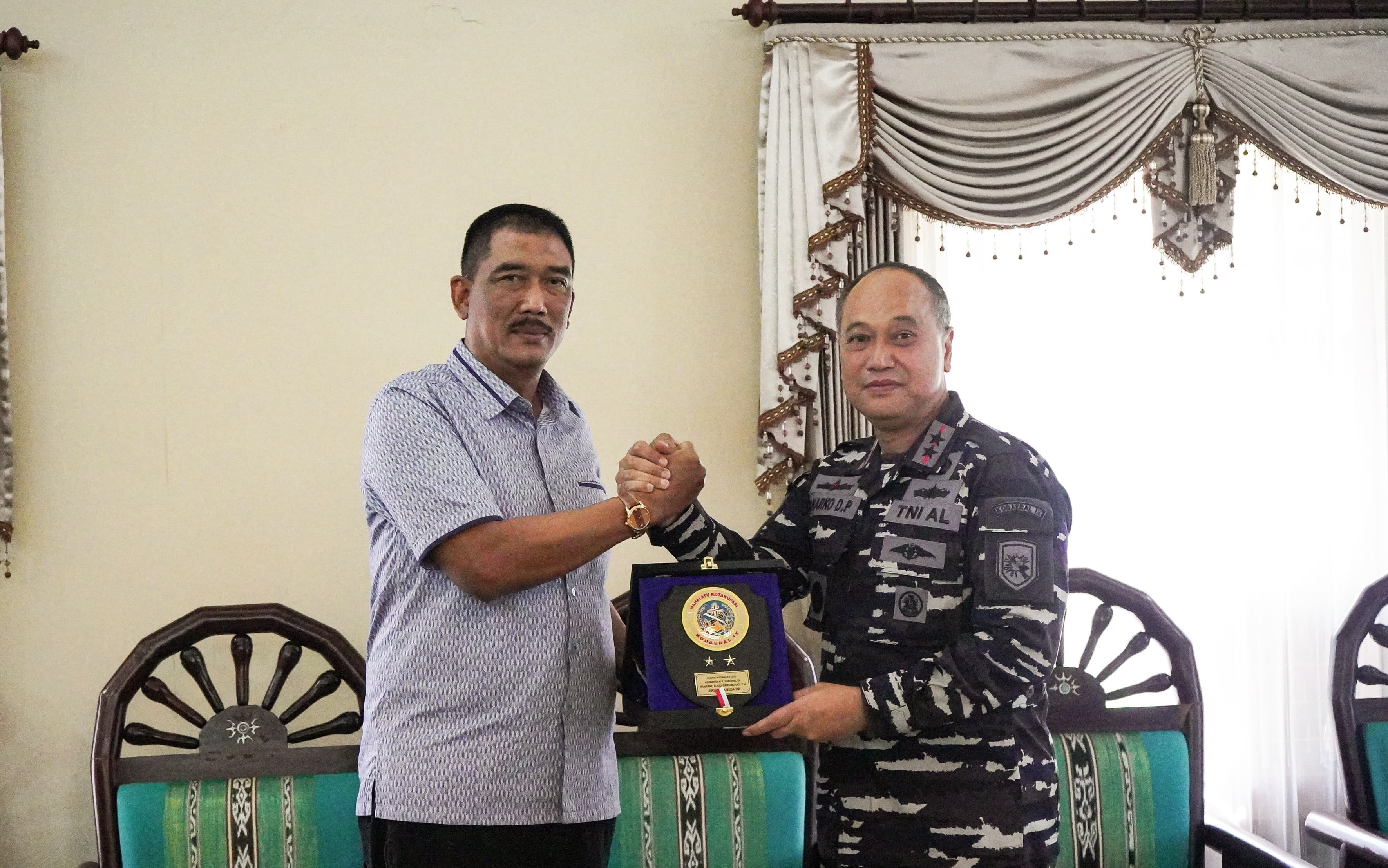 Dankodaeral IX Ambon Ikuti Kegiatan Pengantaran Kajati Maluku