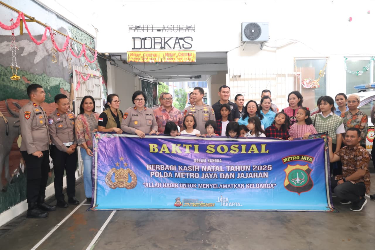 Polda Metro Jaya Gelar Perayaan Natal Berbagi Kasih dan Bakti Sosial Natal 2025, Wujud Kepedulian dan Semangat Jaga Jakarta