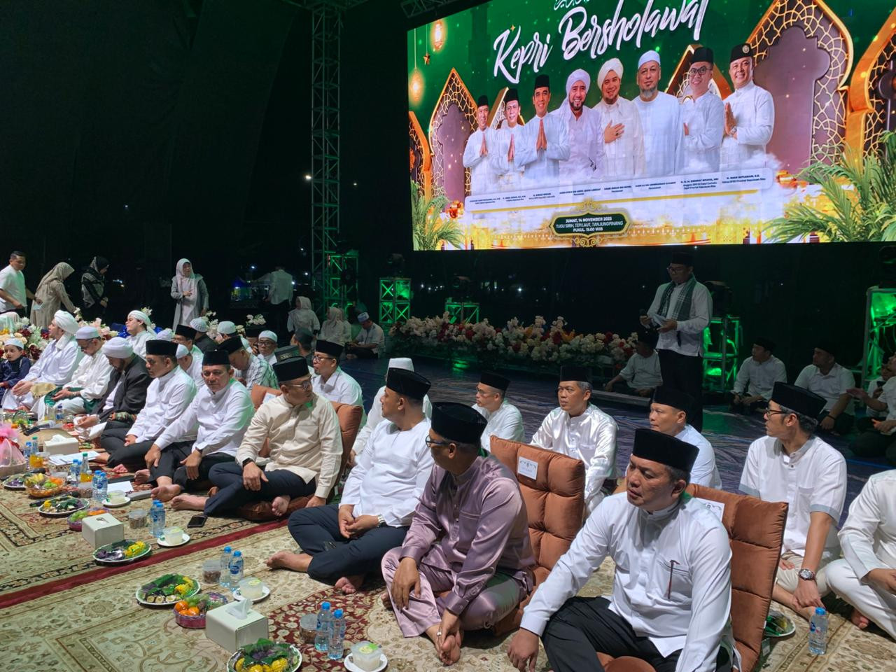 Danlanal Bintan Hadiri Kepri Bersholawat