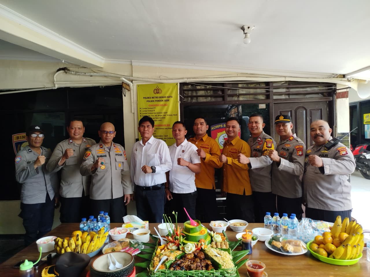 Polsek Pondok Gede Gelar Tasyakuran Kenaikan Pangkat, Pelepasan Alih Tugas dan Purna Tugas