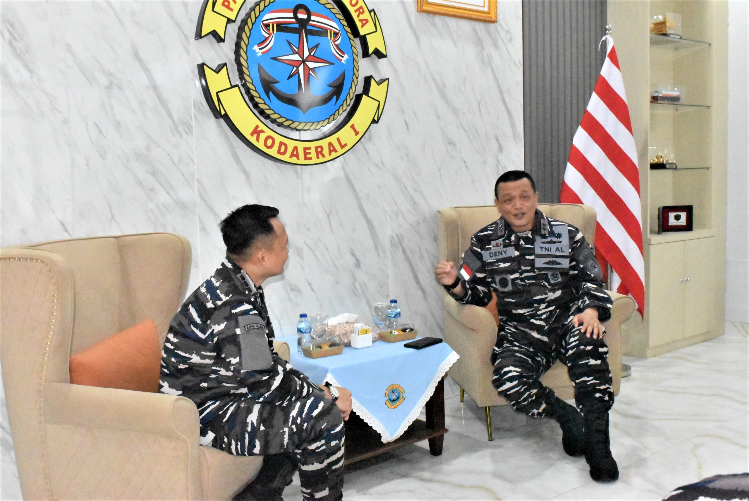 Komandan Kodaeral I Terima Courtesy Call (CC) Komandan Guskamla Koarmada I