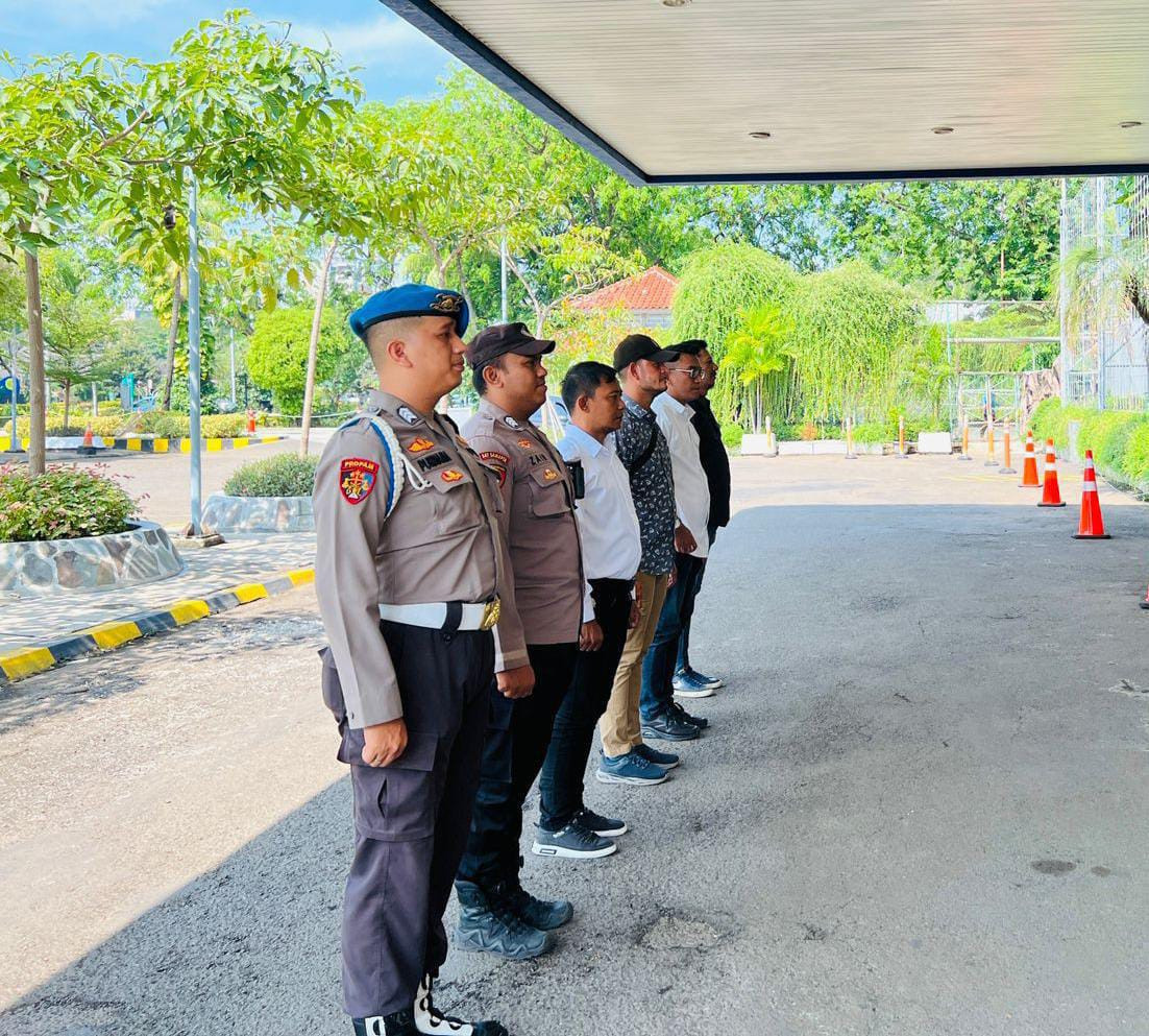 Kapolsek Pademangan Gelar Apel Pengamanan SAGKI 2025 di Hotel Mercure Ancol