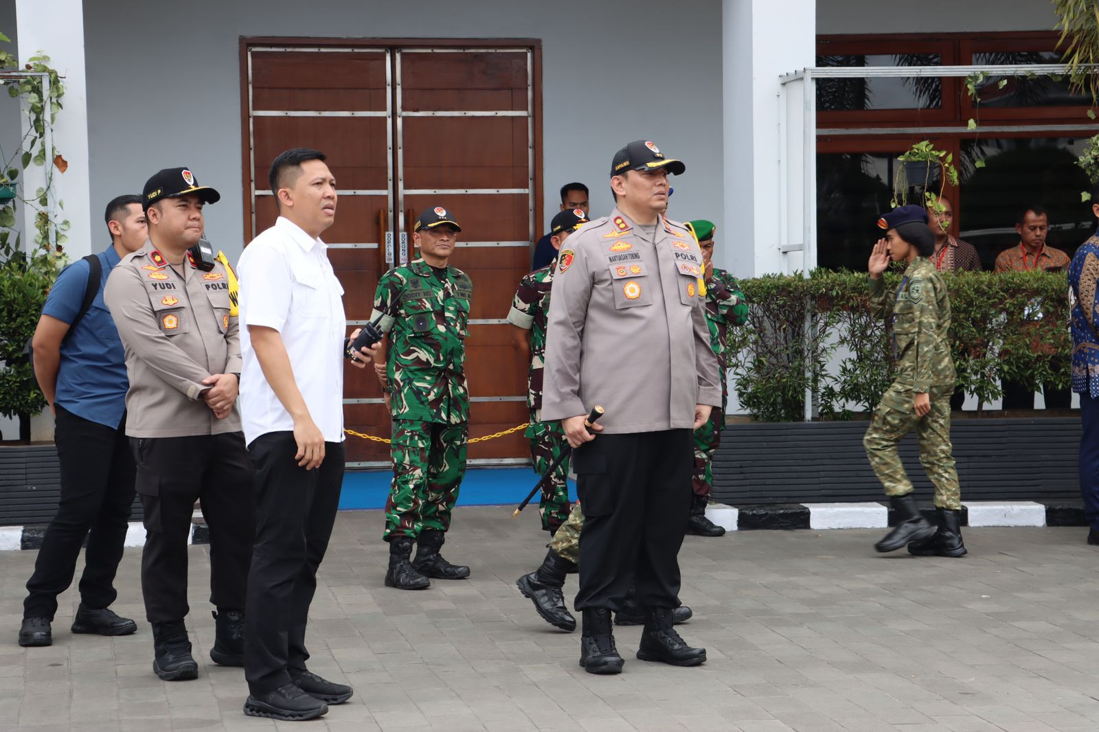 Pengamanan Kunjungan Presiden RI Prabowo Subianto Tinjau Kekuatan Maritim TNI AL dan Anugerahkan Kenaikan Pangkat di Mako Kolinlamil Jakarta
