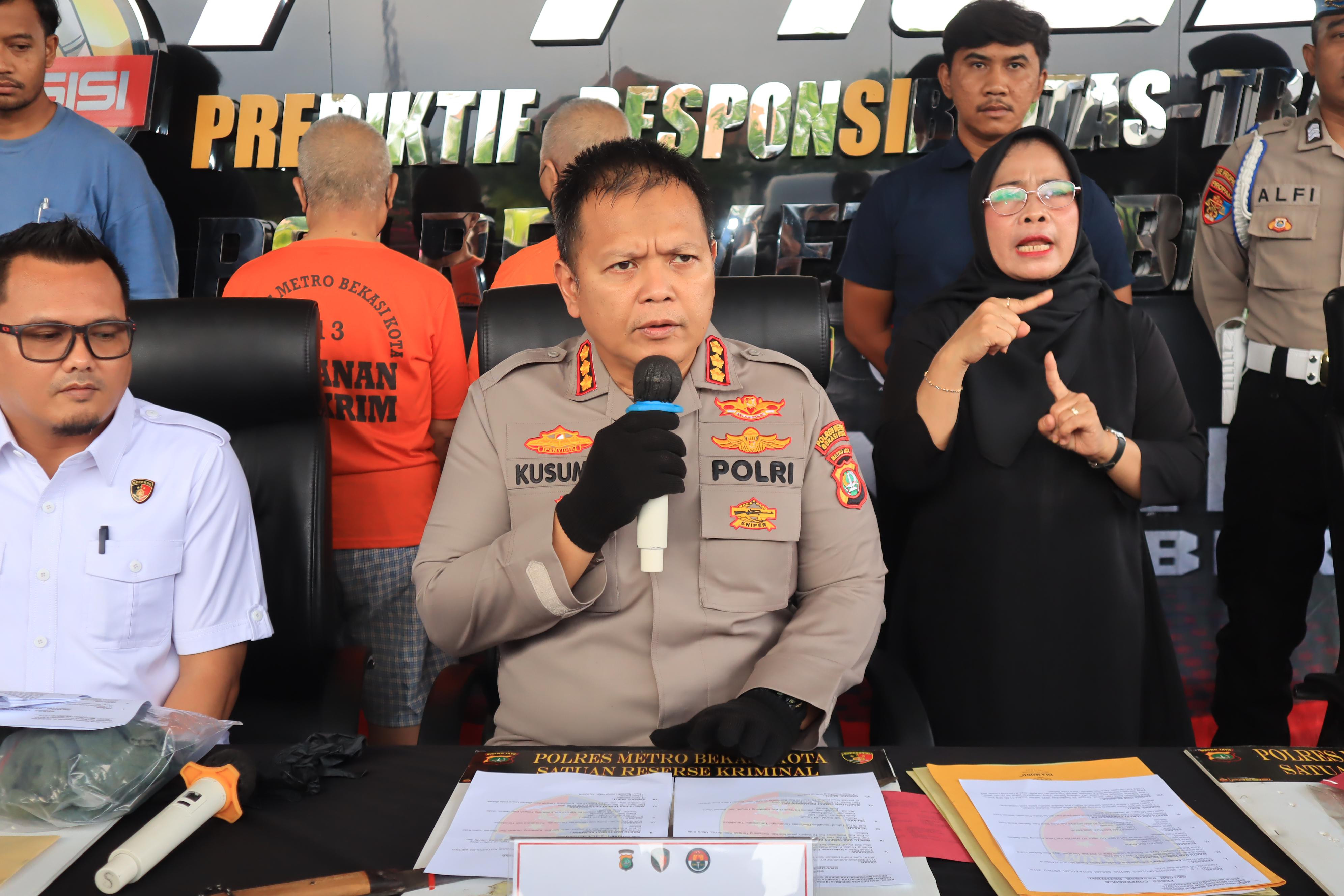 Kapolres Metro Bekasi Kota Beberkan Kasus Kekerasan Seksual, Pelaku Saudara Kembar, Korban Penyandang Disabilitas