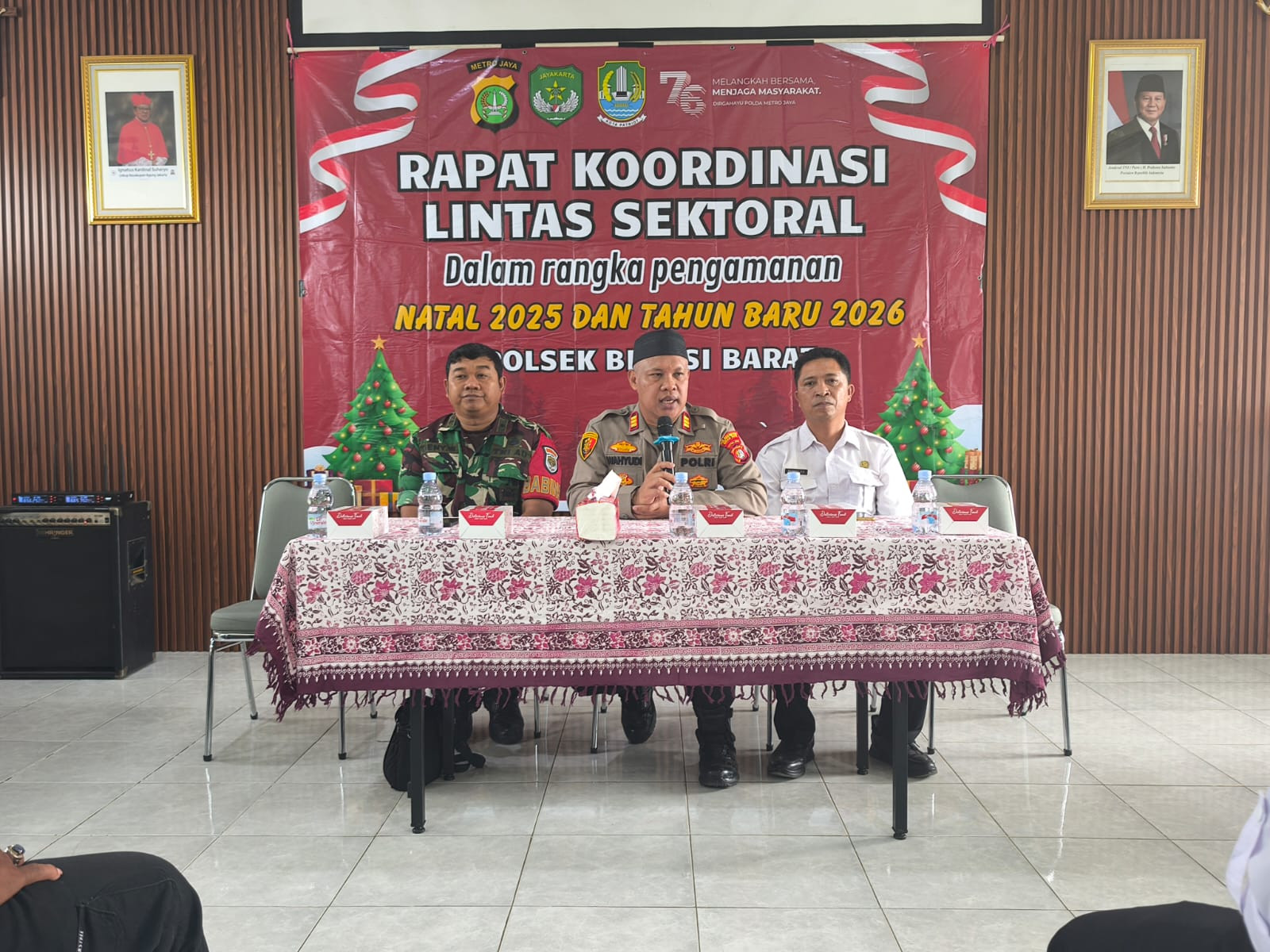 Kapolsek Bekasi Barat Pimpin Rapat Koordinasi Lintas Sektoral Dalam Rangka Pengamanan NATARU di Wilayah Bekasi Barat