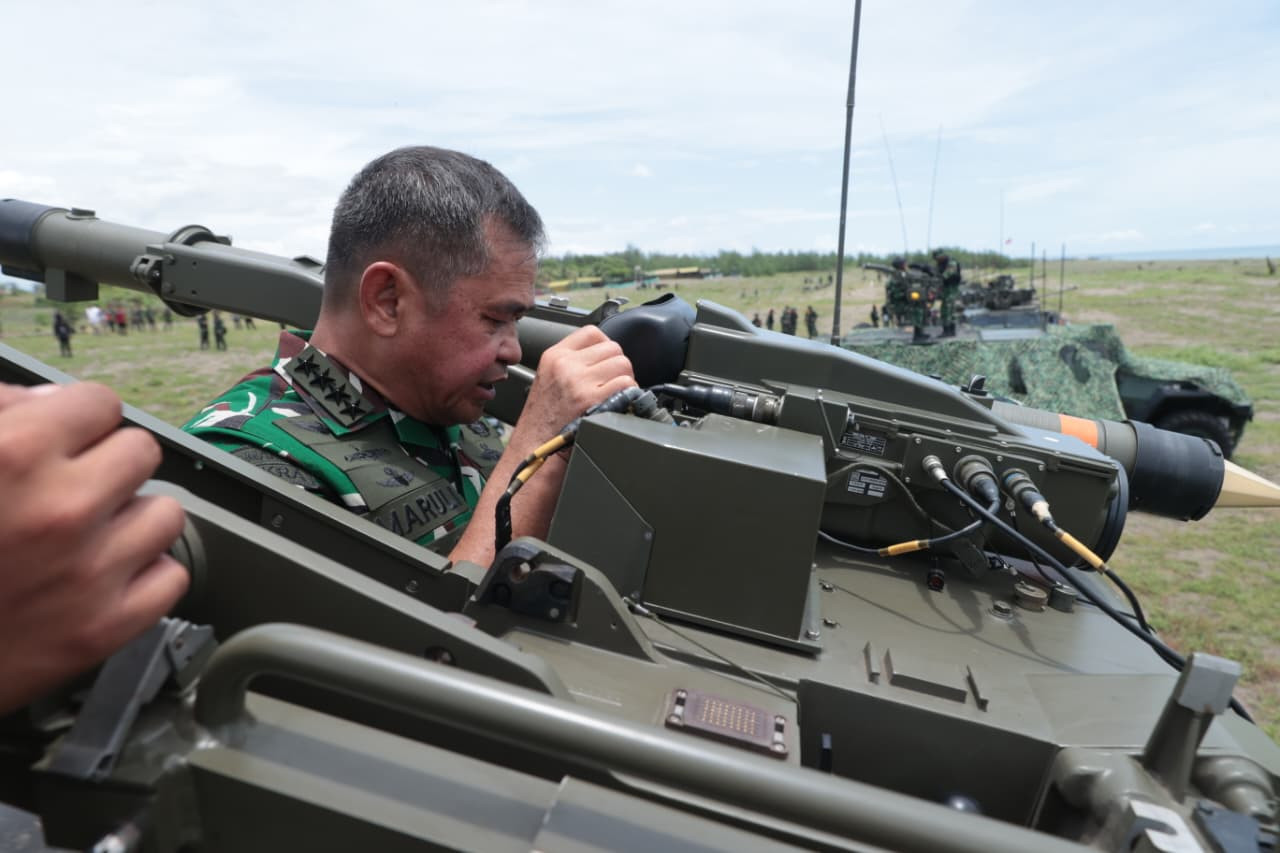 Pastikan Kesiapan Tempur dan Profesionalisme Prajurit, Kasad Tinjau Latbakjatrat Arhanud Terintegrasi