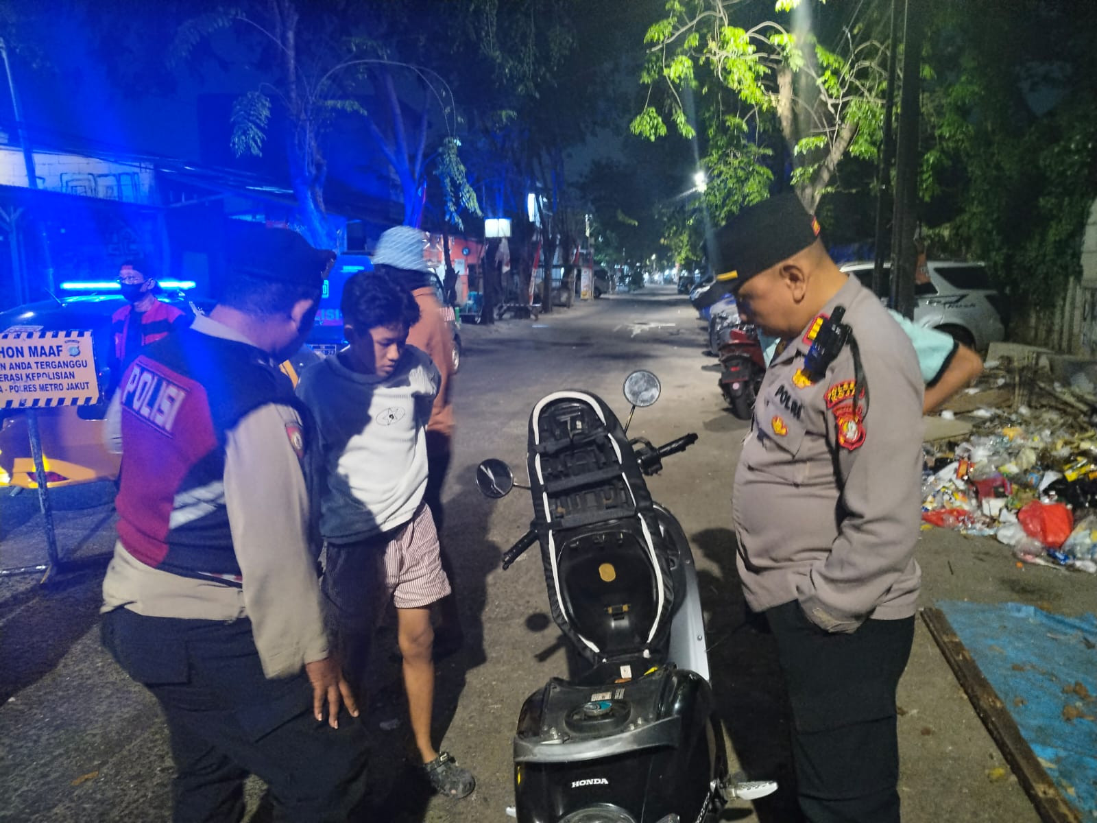 Polsek Koja Perketat Patroli Dini Hari, Sasar Titik Rawan Tawuran dan Balap Liar