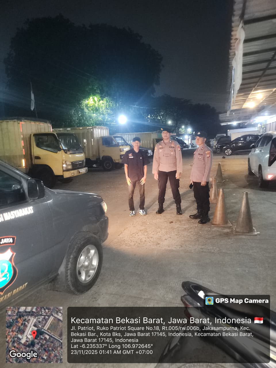 Kapolsek Bekasi Barat Pimpin Patroli Skala Besar Antisipasi Aksi Kejahatan Jalanan