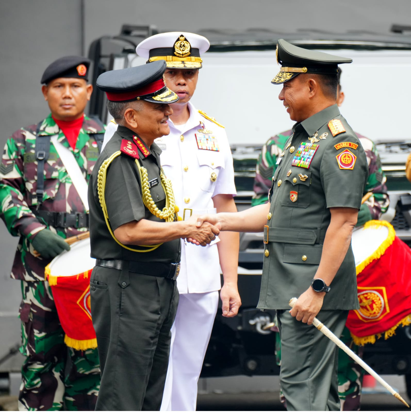 Perkuat Hubungan Pertahanan, Panglima TNI Terima Kunjungan Pangab India