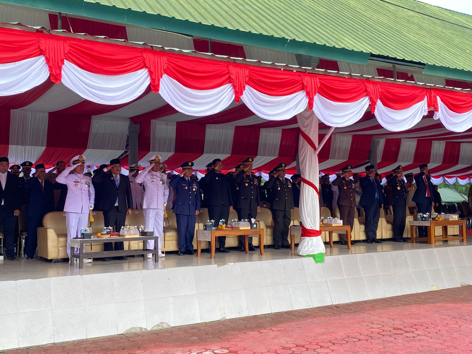 Danlanal Sabang Hadiri Upacara HUT Ke-80 TNI Tahun 2025 di Kota Banda Aceh