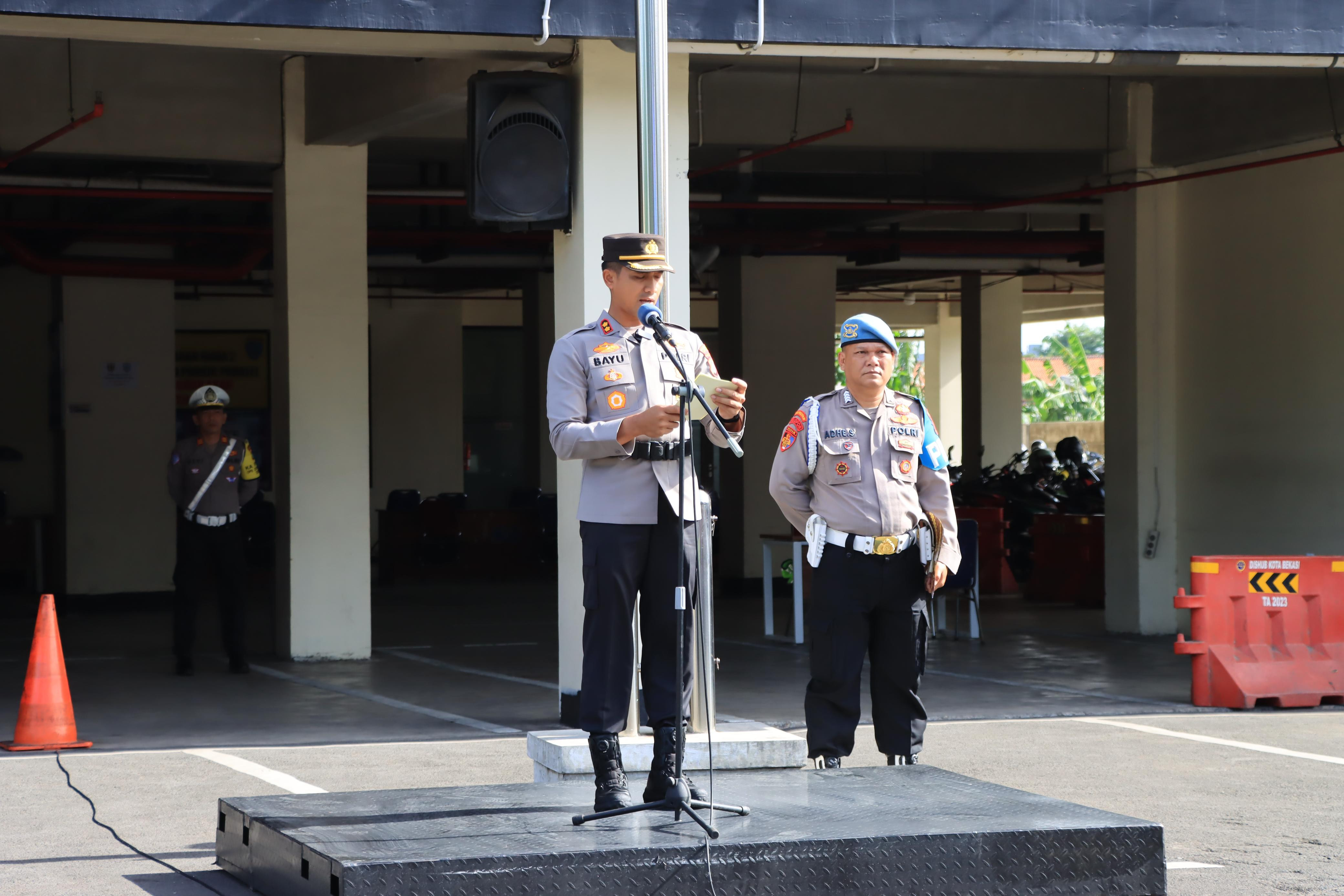 Polres Metro Bekasi Kota Gelar Apel Operasi Zebra Jaya 2025: Wujudkan Keselamatan dan Ketertiban Lalu Lintas