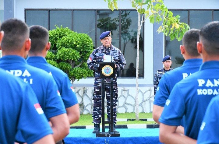 Komandan Kodaeral I Beri Pengarahan dan Melepas Keberangkatan Calon Prajurit Panda Kodaeral I Mengikuti Seleksi Tingkat Pusat