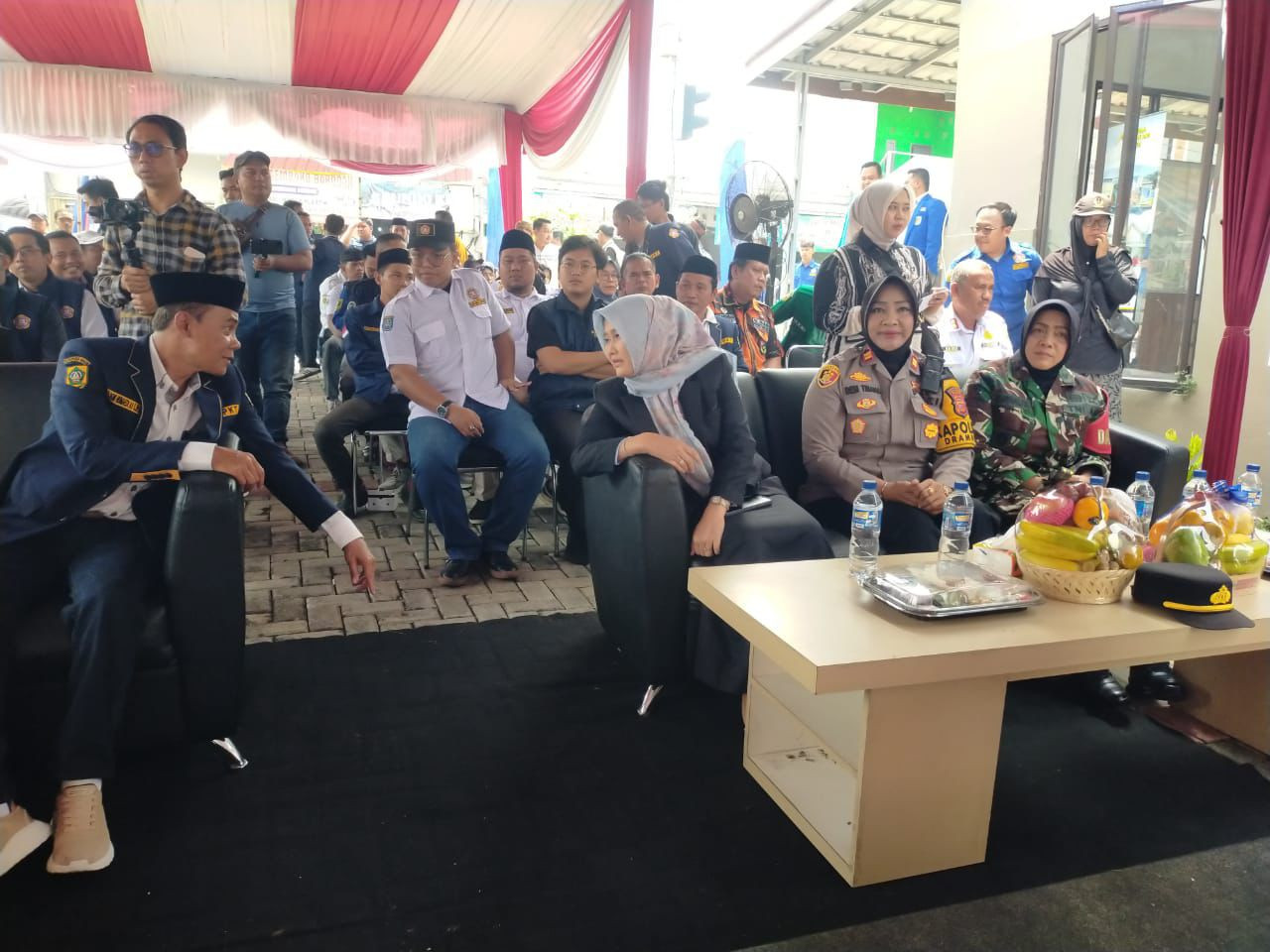 Kapolsek Dramaga Hadiri Peresmian Jalan Lingkar H. Ghazali dan Bulan Bakti Karang Taruna